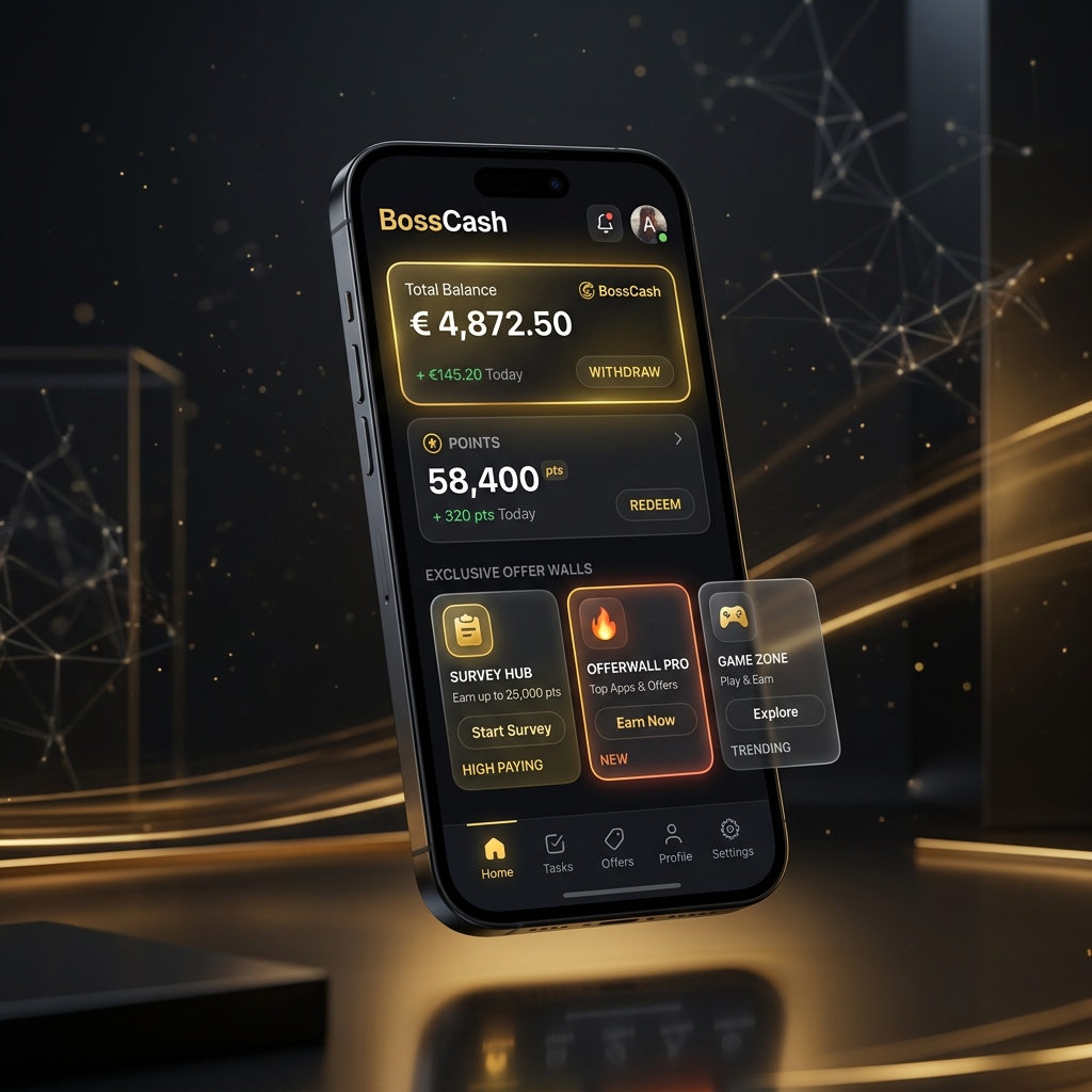 BossCash App Mockup